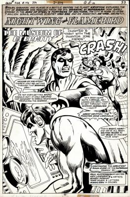 Ken Landgraf, Romeo Tanghal - Superman Family #190 Splash (Nightwing & Flmebird!) 1978