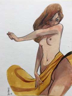 Corboz, Yannick - Dessin original publié - "la Mystérieuse" | Catawiki