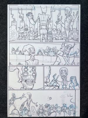 Nick Pitarra Original Art Signed 11x17 Manhattan Projects Beyond The Sun #1 Pg 4 | eBay US (Buy It Now)