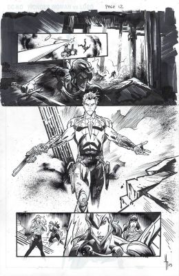 Jason Howard | Dc Ko Wonder Woman Vs Lobo Issue 01 Page 12 | Splash Page