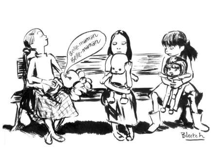 Blutch | Illustration originale à l’encre de chine pour un ex-libris... | Coutau Bégarie