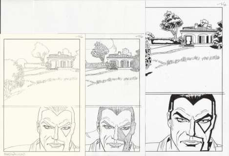 Zaniboni Sergio - original plate "Diabolik e la Maschera Sbagliata", no. 14 (3 pieces) + original folder - (2009) | Catawiki