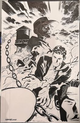 Chris Samnee - Fire Power Vol. 2 TPB Cover Original Art