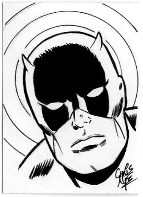 Chris Nye | Daredevil Sketchcard | Catskill Comics