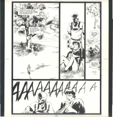 Tim Sale | Tim Sale Thieves World Large Art - Hilltop Encounter Issue Thieve’s World Page 52 | Koch Comic Art