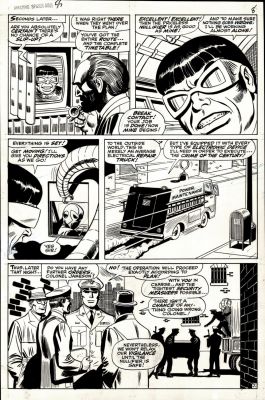 John Romita Sr., Mike Esposito | Amazing Spider-Man #55 P 7 (Doc Ock with the Nullifier, with John (Manwolf) Jameson Also! 1967 | Romitaman