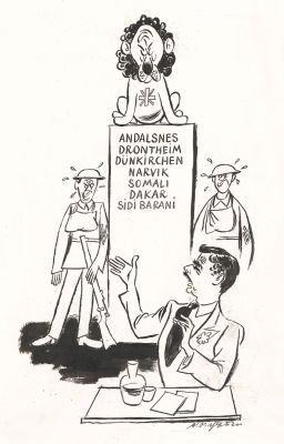 Caricatures, Page 1 of 2 | ERICH OHSER: Eden auf Werbereise : „Auf… | Galerie Laqua