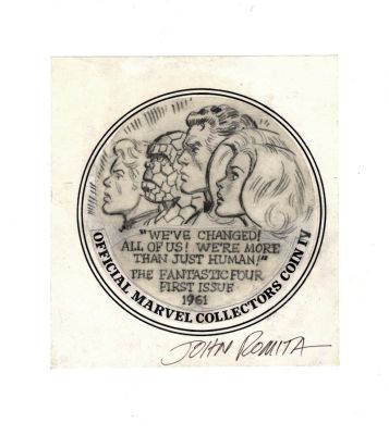 John Romita Sr. | Fantastic Four Final Artwork For Marvel Coin (1972 - 1973) | Romitaman
