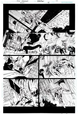 Eddy Barrows, Trevor Scott | All New Atom #6 P 15 (Atom Action Page!) 2007 | Romitaman