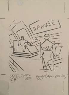 Clerc, Serge - Illustration originale + la mise en couleur Ã  l’aquarelle - Booklet RATP - (1992) | Catawiki