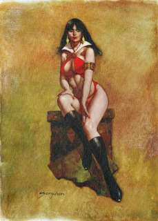VAMPIRELLA - Original Oil on Canvas - Sanjulian | Catawiki