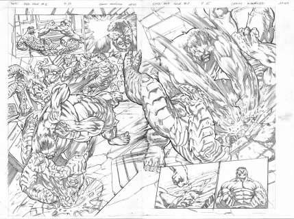 Carlos Rodríguez | Fall of the Hulks Red Hulk #1 p14-15 | Spanish Inq