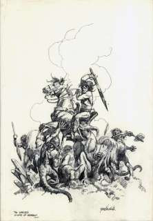 245: Gino D’Achille pencil Warlock in Spite of Himself | Russ Cochran