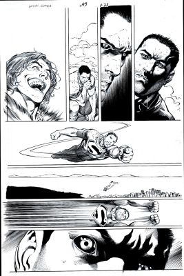 Ardian Syaf, Scott Hanna | Action Comics #49 P 21 (Superman Battling Salvaxe!) 2016 | Romitaman
