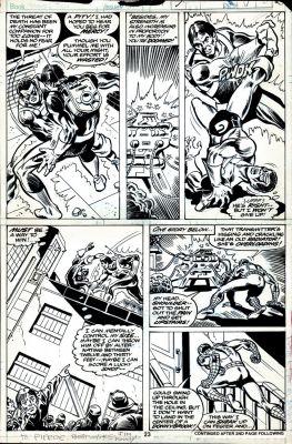 Jim Mooney | Spectacular Spider-Man #41 P 23 (Spider-Man & Black Goliath Battle the Meteor Man! Pencils & Inks By Mooney!) 1980 | Romitaman