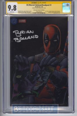 Brian Bolland | Batman/Deadpool 1 Limited Variant Foil Cover Cgc 9 Signed By Brian Bolland Issue 1 Page 0 | BritComicsArt