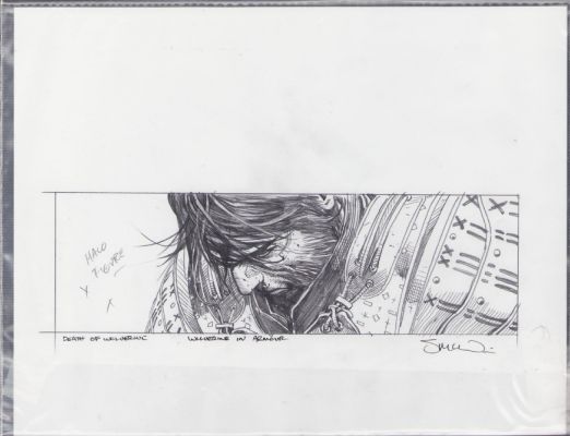 Steve McNiven | Wolverine in Armor Detailed Pencil Art Commission - Signed | Anthony’s Comic Book Art