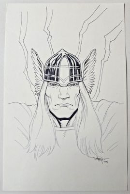 Dave Taylor Comic Art - Thor (Marvel) - World of Superheroes with COA | eBay Europe (Buy It Now)