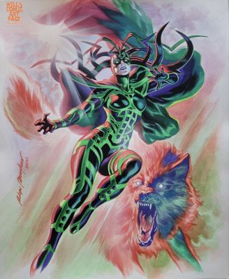 Felipe Massafera | Hela And Fenris Painting By Felipe Massafera | Will’s Comic Art Page