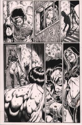 Tim Vigil | Cuda #? P.? - Jailhouse Scene on Vellum | Anthony’s Comic Book Art