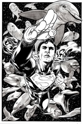 Tony Harris | Superman: Lost #3 Huge Cover (15.5 X 23 Inches! Great 3-D Cover!) | Romitaman