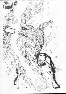 THOR featured on cover of Marvel Zombies: Dawn of Decay #2 Original Art Carlos Gómez
