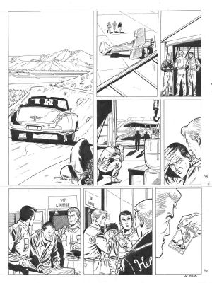 Le Bras Andrã© | Planche originale 24 BUCK DANNY (classic) tome 12 - Atomic City - | Galerie Napoléon