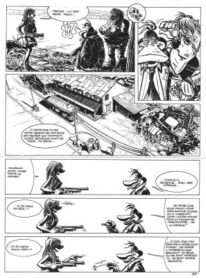 Sokal Benoît | Planche originale 22 du Tome 10 de Canardo - La Fille qui rÃ©vait d’horizon - | Galerie Napoléon