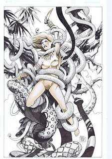 Vargas, Rafa - Boceto para cubierta libro - Indian ink and brown ink (sepia) - (2018) 