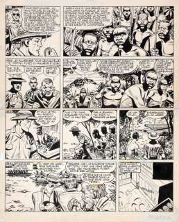 Hubinon | Tiger Joe, planche n°135 Ã  l’encre de Chine de l… | Banque Dessinée