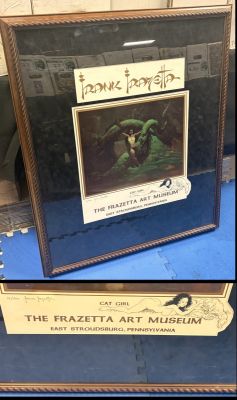 Frank Frazetta - Frazetta Art Museum Cat Girl Remarqued & Signed Lithograph 75/300
