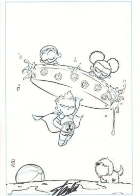 Skottie Young – SQUADRON SUPREME – 9 VARIANT-COVER – hyperion – Marvel – signed Stan Lee | Berserker Art