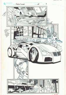 John Wycough | Noble Causes #25 P.7 - Blue Line Ink Art Only - 2006 Signed | Anthony’s Comic Book Art