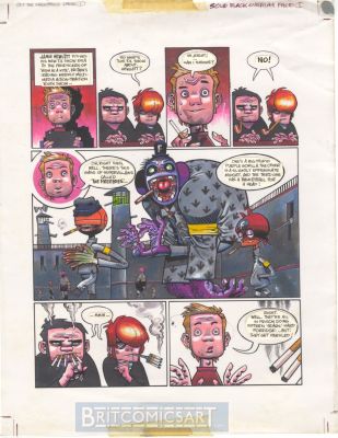 Jamie Hewlett | Get the Freebies / Phoo Action (1996) Ep 1 Pg 1 By Jamie Hewlett Gorillaz Issue 1 Page 1 | BritComicsArt