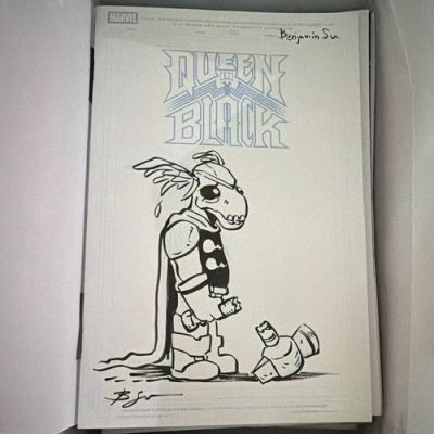 Marvel Queen in Black 1 Cover Sketch Art Beta Ray Bill signed by Benjamin Su | eBay US (Buy It Now)