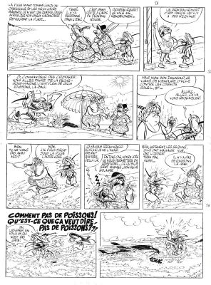 Tabary | IZNOGOUD, planche originale 5 Les vacances d’été ou tas d’attentats d’été | Galerie Napoléon
