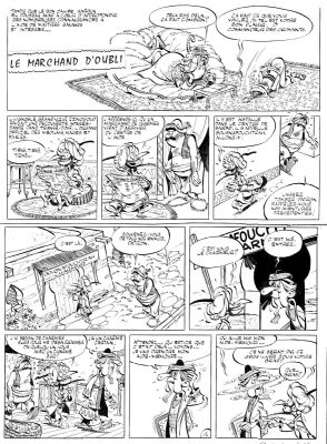 TABARY - IZNOGOUD, planche originale 1 Le Marchand d‘oubli