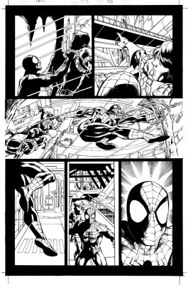 Mike Deodato Joe Pimentel - Amazing Spider-Man #522 P 20 (Spider-Man in Every Panel Battling!) 2005
