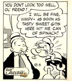 Popeye - Sagendorf, Bud - original comic strip - (1960) | Catawiki