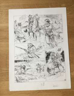 Planche originale L’Indienne blanche (1983) | Catawiki