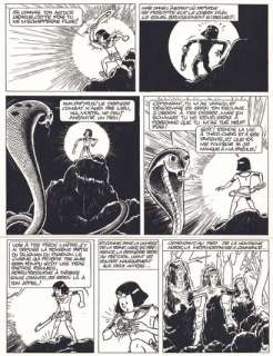 Lucien de Gieter | Papyrus, Le tombeau de Pharaon, planche originale à… | Septimus