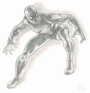 Thomas Frisano - lot 394 - Spider-Man, dessin original à la mine de plomb. Dimensions…