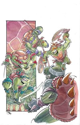 Shawn Daley | TMNT Saturday Morning Adventures #3 AOD variant cover | Athenaeum Comic Art