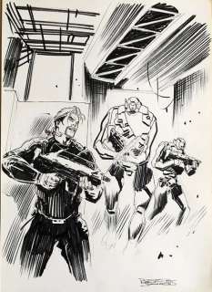 Nathan Never - Roberto De Angelis - original illustration - Page séparée | Catawiki