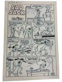 Sad Sack Comics Original Storyboard Production Comic Art | Los Angeles Estate Auction