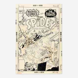John Romita, Sr., Spidey Super Stories #27 Cover Original Art (Marvel Comics, 1977) | Landry Pop Auctions