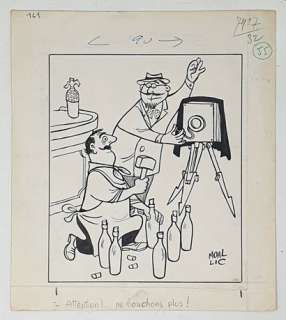 Moallic Marc (1907-2004)... | MOALLIC Marc (1907-2004) "Attention ! Ne bouchons... | Art Richelieu