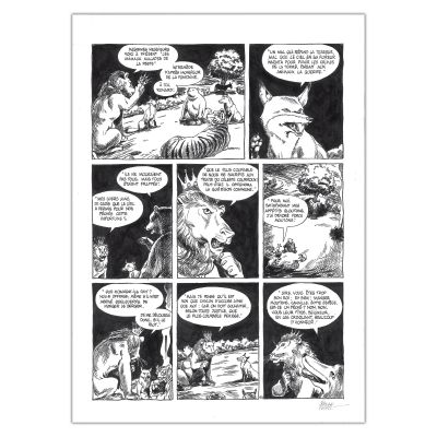 Jeanne Puchol | Planches originales " Les animaux malades de la Peste" | Achetez de l’Art