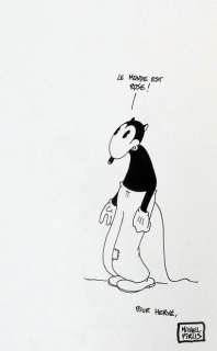 Pirus Michel Jolie... | PIRUS Michel Jolie dédicace à l’encre sur l’album Rose... | Vermot et Associés