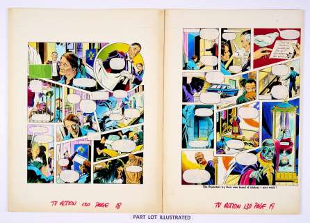 The Protectors, two original colour artworks (1973) by Transformers… | Comic Book Auctions ltd